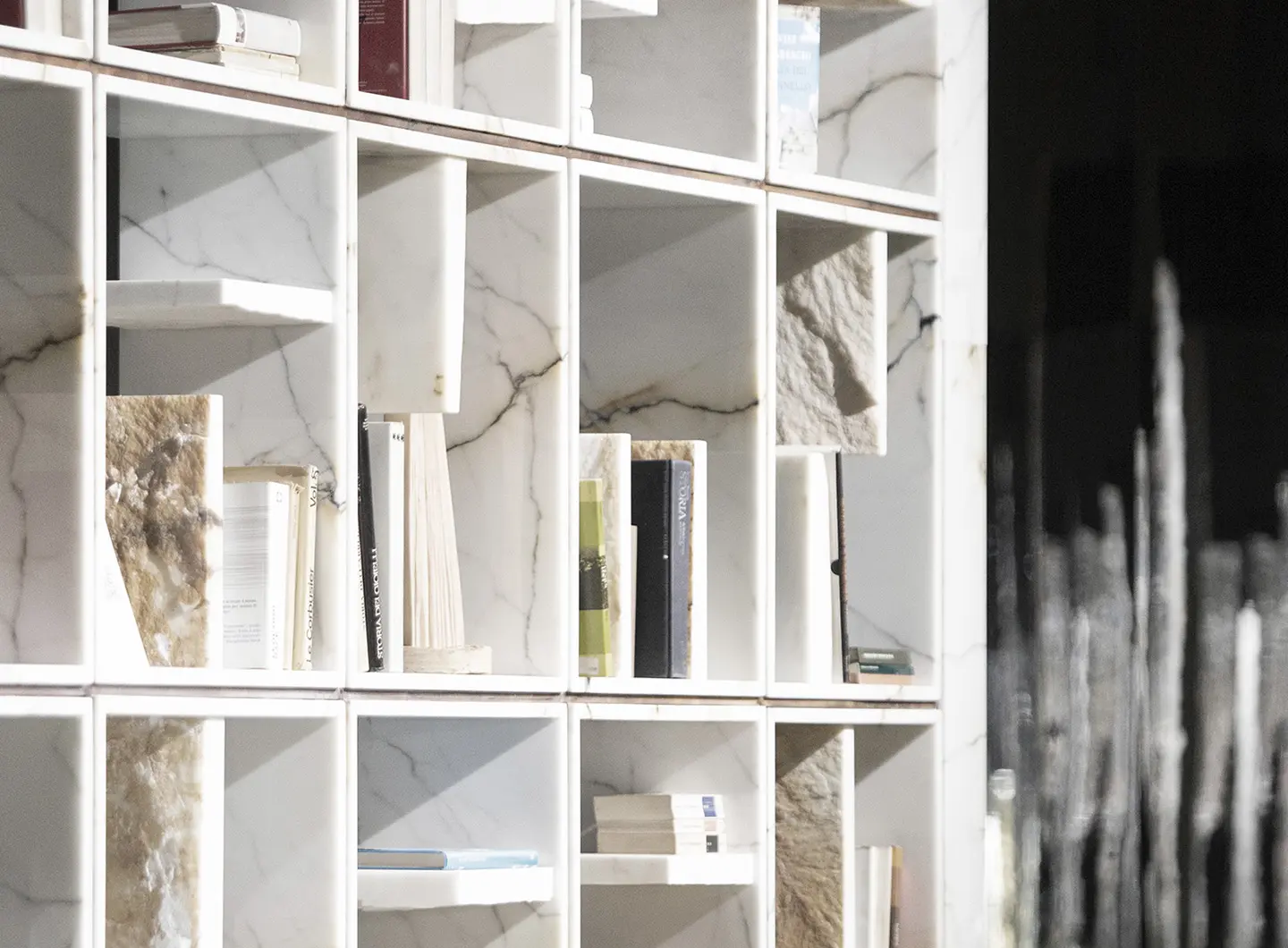 Marble bookcase shop